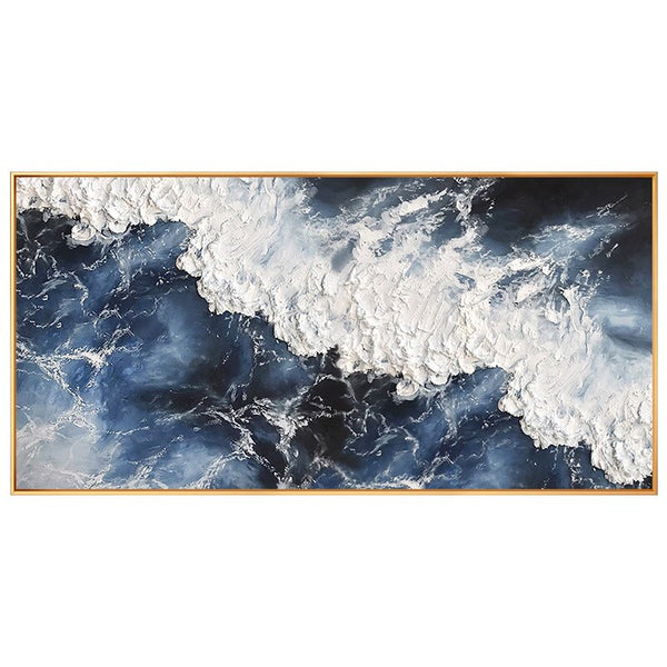 Sunset Sea Wave Canvas Art