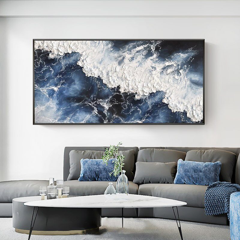 Sunset Sea Wave Canvas Art